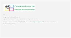 Desktop Screenshot of concept-toner.de