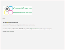 Tablet Screenshot of concept-toner.de